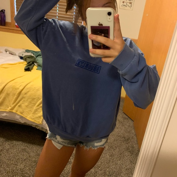 Blue brooklyn crew neck sweatshirt - Picture 1 of 1